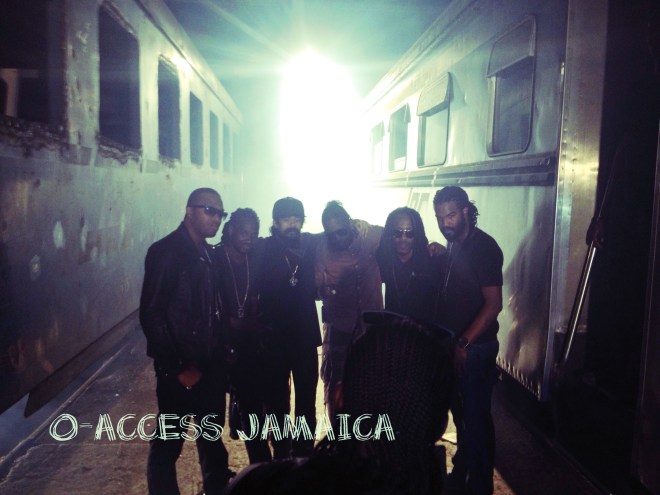 From the "Go Hard" music video set