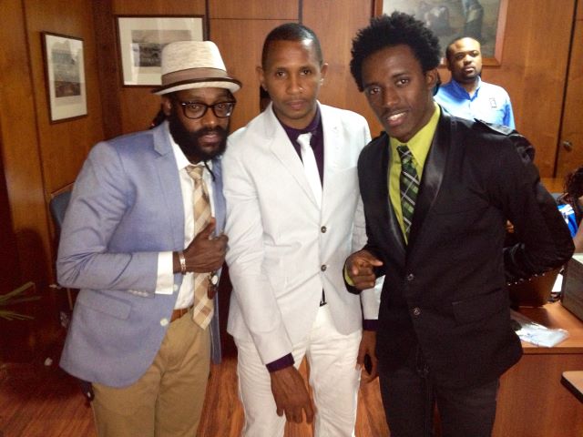 Tarrus Riley, Shane Brown & Romain Virgo at the 2013 Linkage Awards