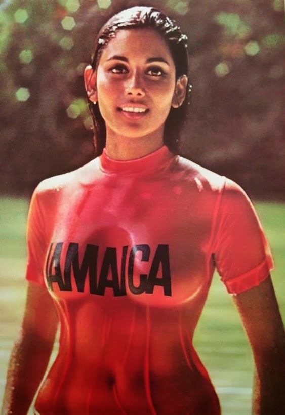 Trinidad born model Sintra Arunte-Bronte in the classic Jamaica Tourist Board 1972 poster