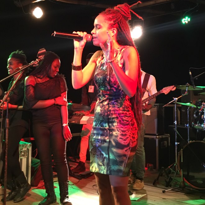 The beautiful Kelissa performing at Wickie Wackie Music Festival