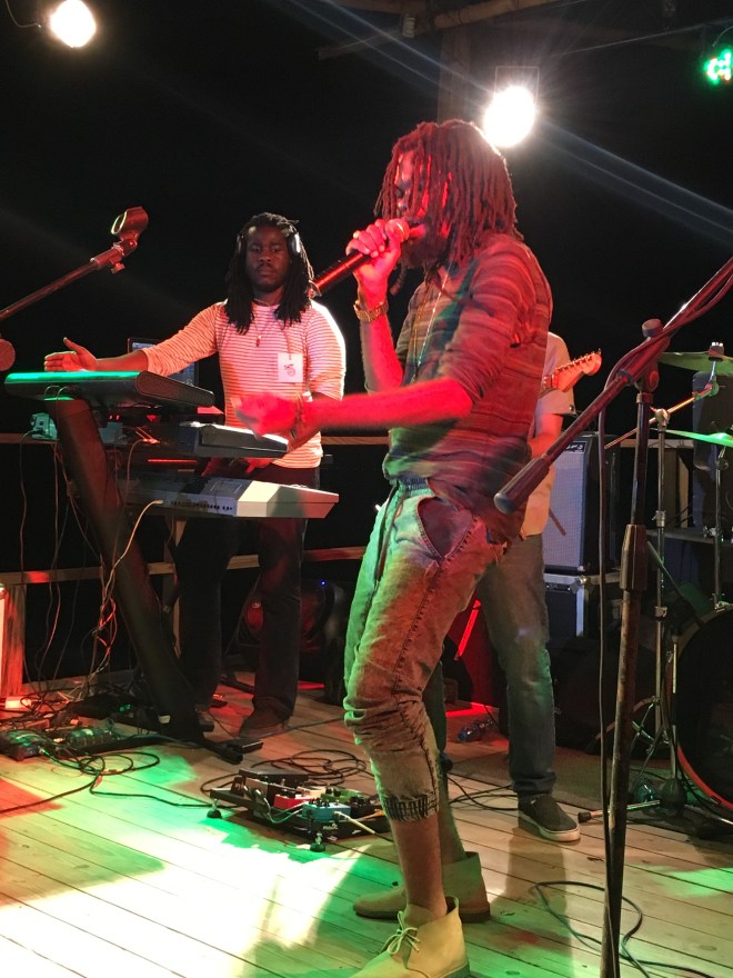 Rising radical reggae artist Dre Island at the Wickie Wackie Music Festival