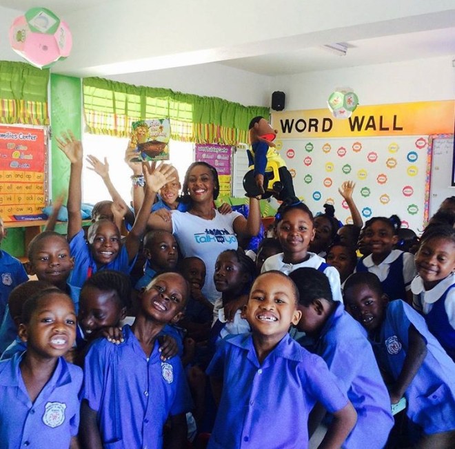 Emprezz brings Ackee Walk to a school in Kingston.